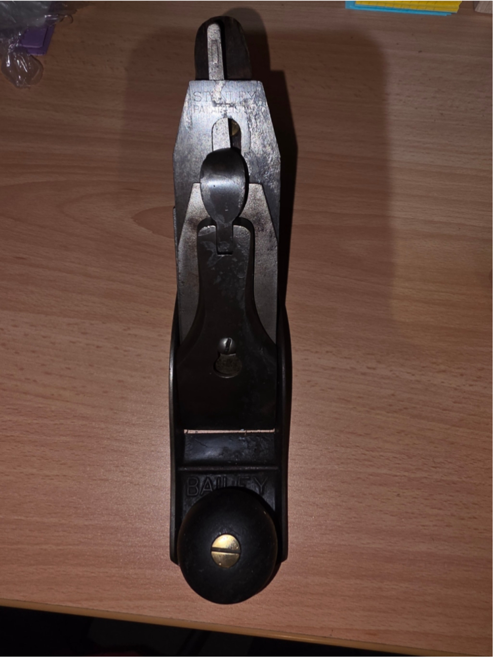 Stanley Bailey No 3 Type 11 Smooth Plane 1910-1918 Antique USA Early Iron